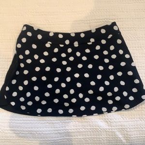 OV Exercise Skort in Black Polka